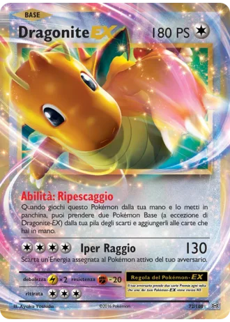 Dragonite EX #72/108 — Evoluzioni