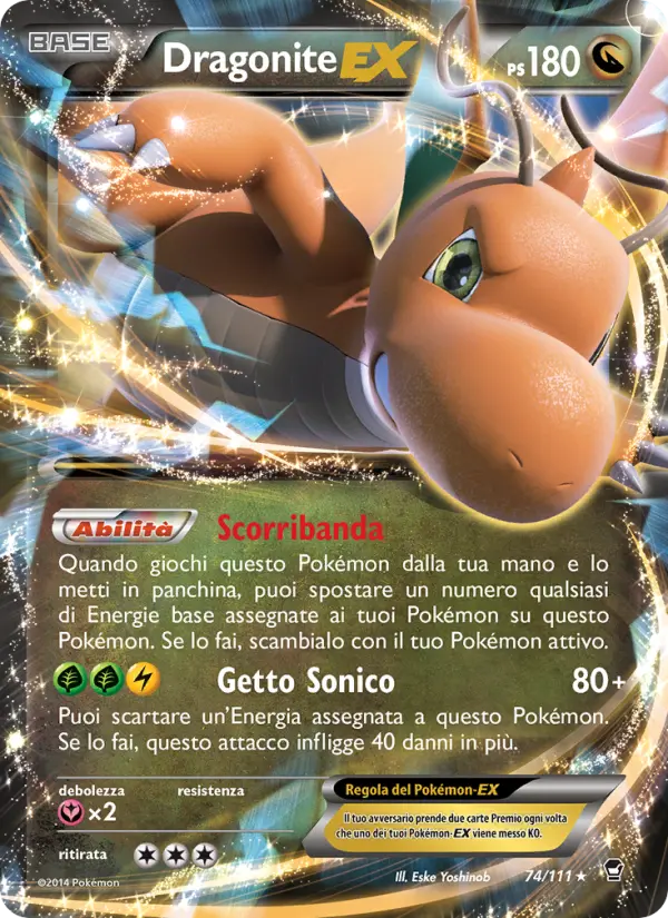 Dragonite EX #74 — Colpi Furiosi