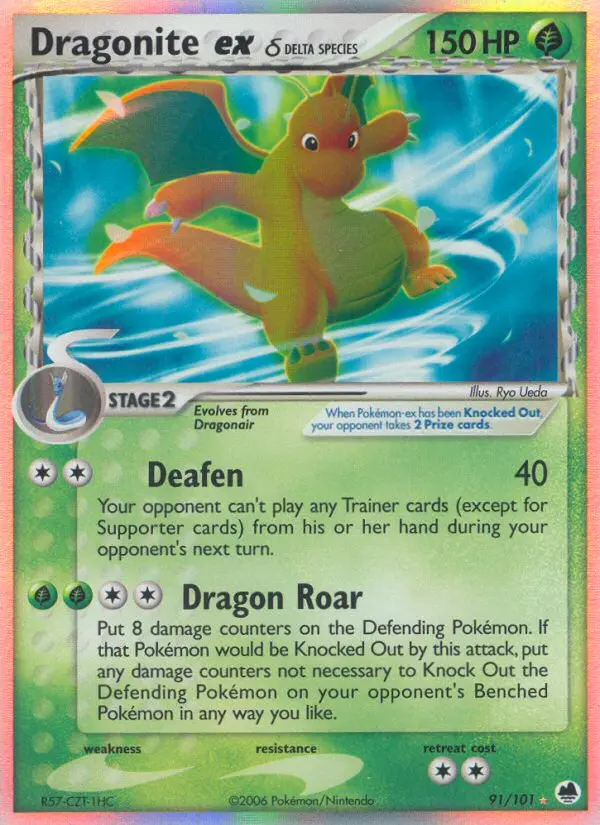 Dragonite ex #91 — Dragon Frontiers