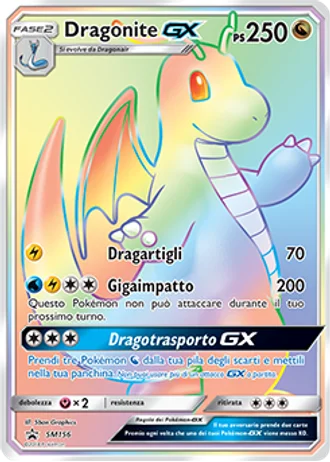 Dragonite GX SM156 — Sole e Luna Promos