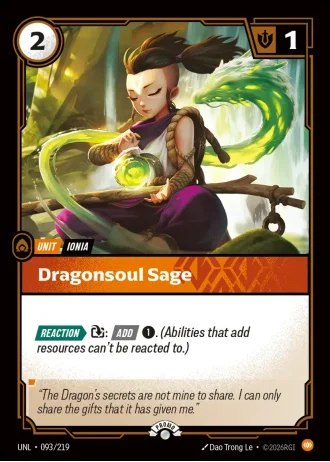 Dragonsoul Sage #093/219 — Organized Play Promos