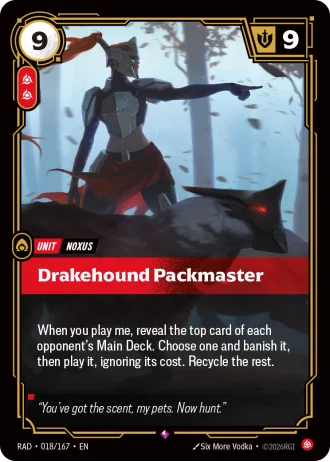 Drakehound Packmaster #018/167 — Radiance