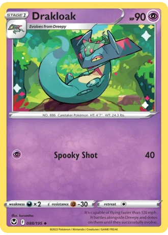 Drakloak #088/195 — Silver Tempest