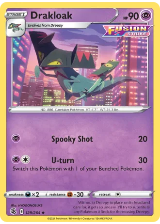 Drakloak #129 — Fusion Strike