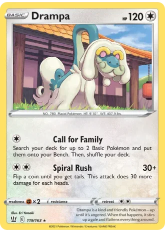 Drampa #119/163 — Battle Styles