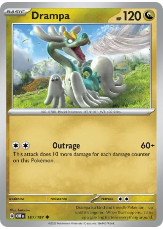 Drampa #161/197 — Obsidian Flames