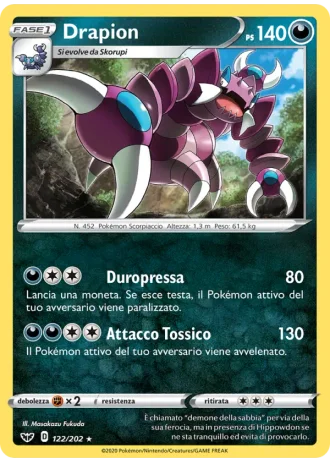 Drapion #122/202 — Spada e Scudo