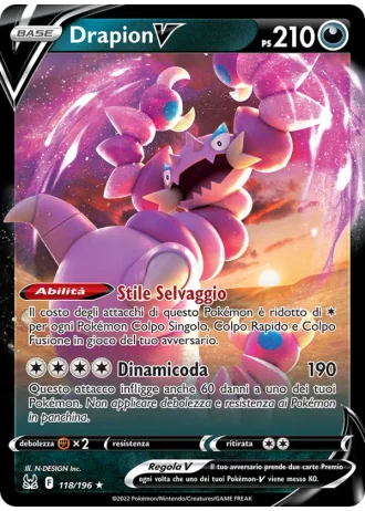Drapion V #118 — Origine Perduta