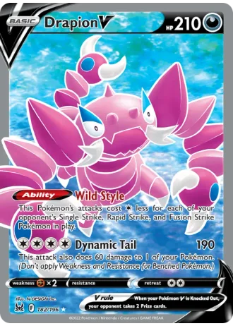 Drapion V #182/196 — Lost Origin