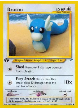 Dratini (1. Edition) #63/105 — Neo Destiny (1. Edition)