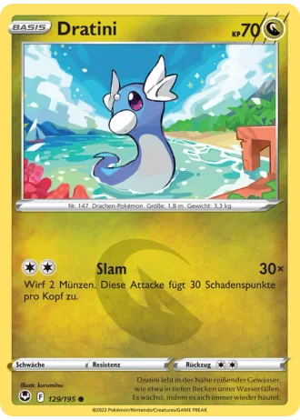 Dratini #129/195 — Silberne Sturmwinde