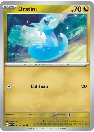 Dratini #157/197 — Obsidian Flames