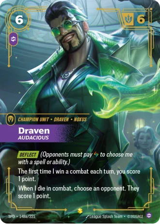 Draven, Audacious #148a/221 — Spiritforged