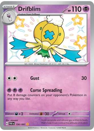 Drifblim #156 — Paldean Fates