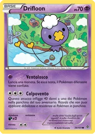 Drifloon #34/101 — Esplosione Plasma