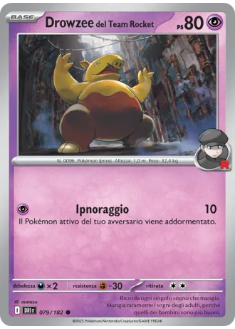 Drowzee del Team Rocket #079/182 — Rivali Predestinati