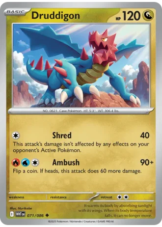 Druddigon #071/86 — White Flare