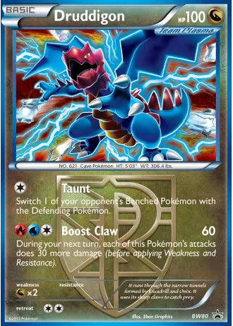 Druddigon BW80 — Black & White Promos