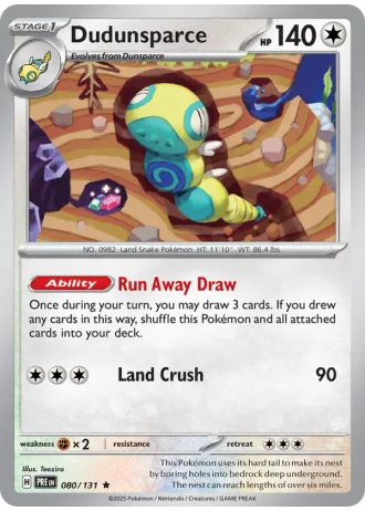 Dudunsparce #080/131 — Prismatic Evolutions