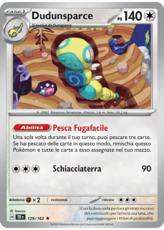 Dudunsparce #129/162 — Cronoforze