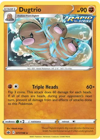 Dugtrio #77/198 — Chilling Reign
