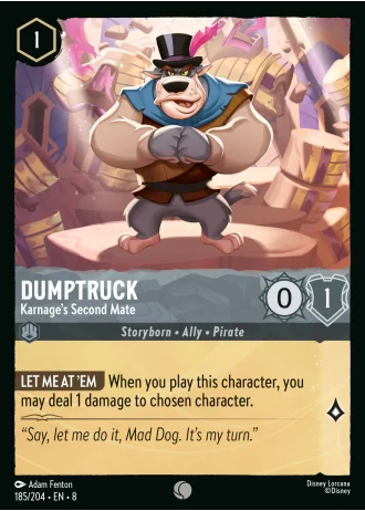 Dumptruck - Karnage's Second Mate #185/204 — Reign of Jafar