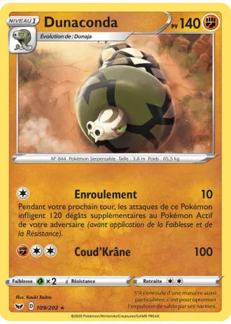 Dunaconda #109/202 — Épée et Bouclier