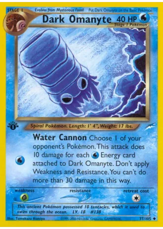 Dunkles Amonitas #37/105 — Neo Destiny
