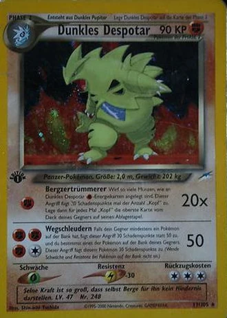 Dunkles Despotar (1. Edition) #11/105 — Neo Destiny (1. Edition)