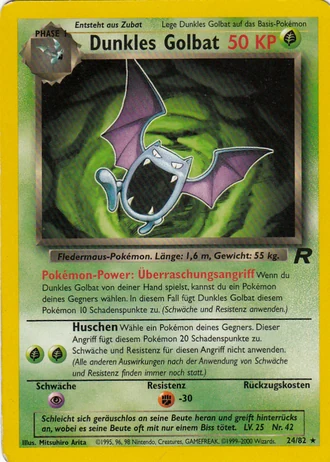 Dunkles Golbat (1. Edition) #24/82 — Team Rocket (1. Edition)