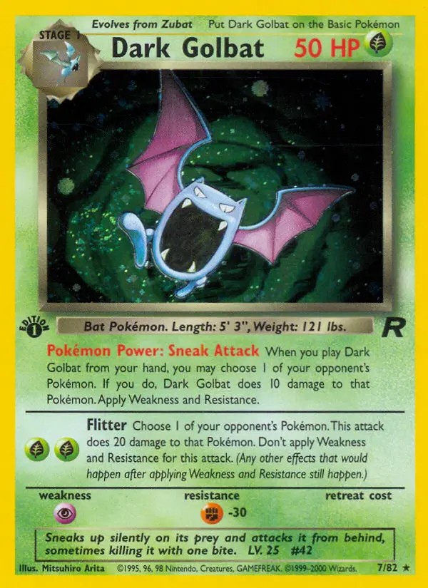 Dunkles Golbat (1. Edition) #7 — Team Rocket (1. Edition)