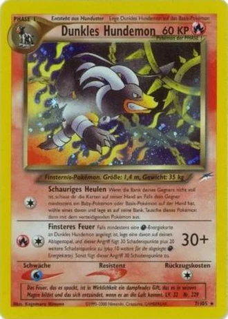 Dunkles Hundemon (1. Edition) #7/105 — Neo Destiny (1. Edition)