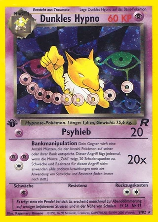 Dunkles Hypno (1. Edition) #9 — Team Rocket (1. Edition)