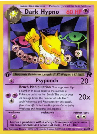 Dunkles Hypno #26/82 — Team Rocket
