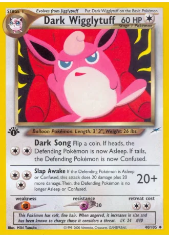 Dunkles Knuddeluff (1. Edition) #40/105 — Neo Destiny (1. Edition)