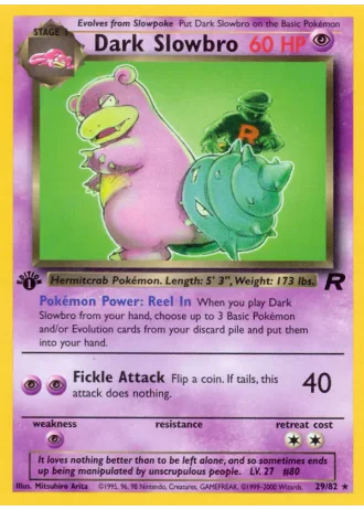 Dunkles Lahmus #29/82 — Team Rocket