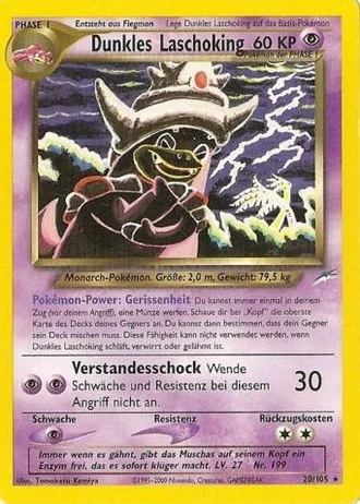 Dunkles Laschoking (1. Edition) #20/105 — Neo Destiny (1. Edition)