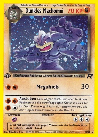Dunkles Machomei (1. Edition) #10/82 — Team Rocket (1. Edition)