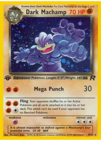 Dunkles Machomei #10/82 — Team Rocket