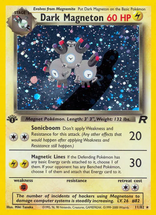 Dunkles Magneton (1. Edition) #11 — Team Rocket (1. Edition)