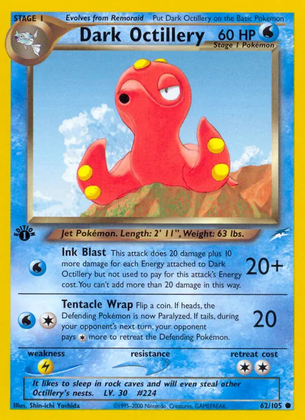 Dunkles Octillery (1. Edition) #62 — Neo Destiny (1. Edition)