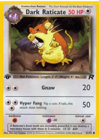 Dunkles Rattikarl (1. Edition) #51/82 — Team Rocket (1. Edition)