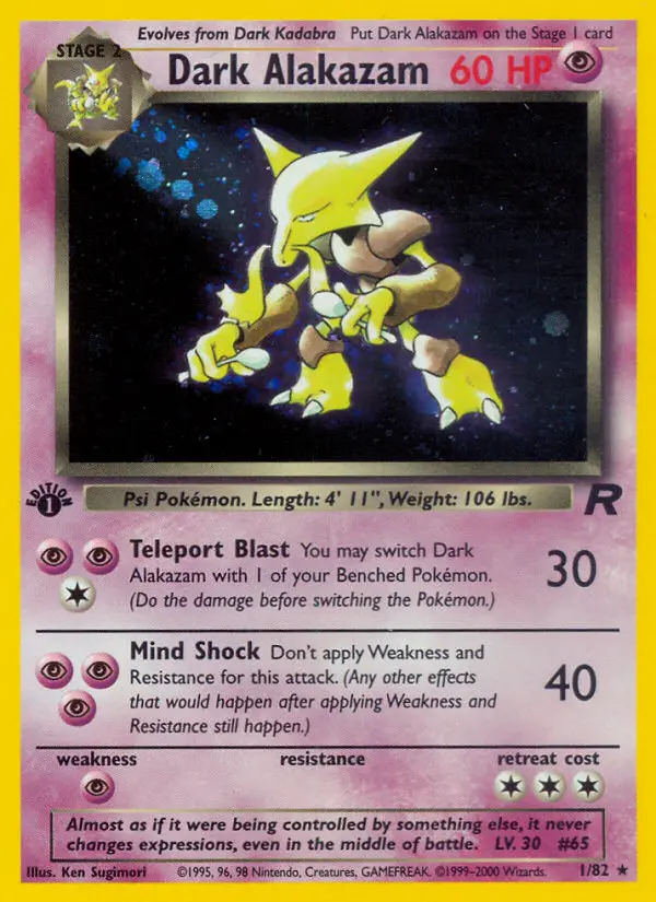 Dunkles Simsala #1 — Team Rocket