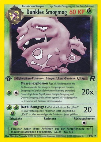 Dunkles Smogmog (1. Edition) #14/82 — Team Rocket (1. Edition)