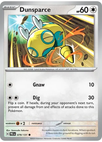 Dunsparce #079/131 — Prismatic Evolutions