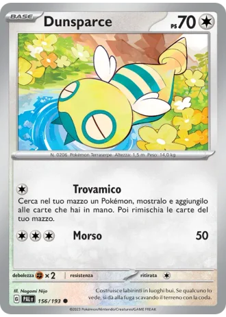 Dunsparce #156/193 — Evoluzioni a Paldea