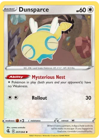 Dunsparce #207 — Fusion Strike
