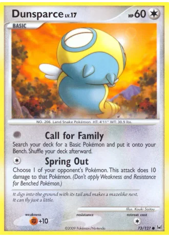 Dunsparce #73/127 — Platino