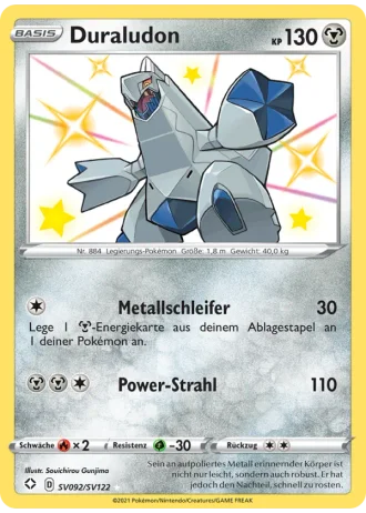 Duraludon SV092/122 — Schillernde Schatzkammer (Glänzendes Schicksal)