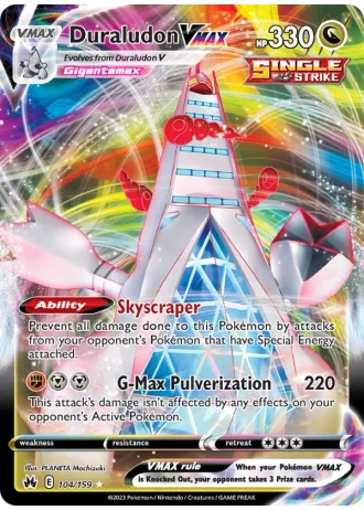 Duraludon VMAX #104/159 — Crown Zenith